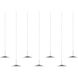 Royyo LED 6.5 inch Chrome Pendant Ceiling Light